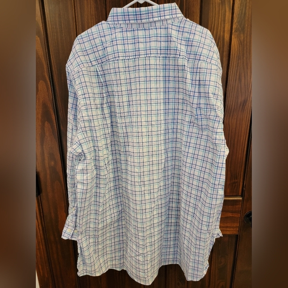 Nautica Men's Blue Pink Plaid Shirt - Picture 8 of 11